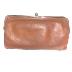 Vintage Hobo Lauren Clutch Wallet Caramel Brown